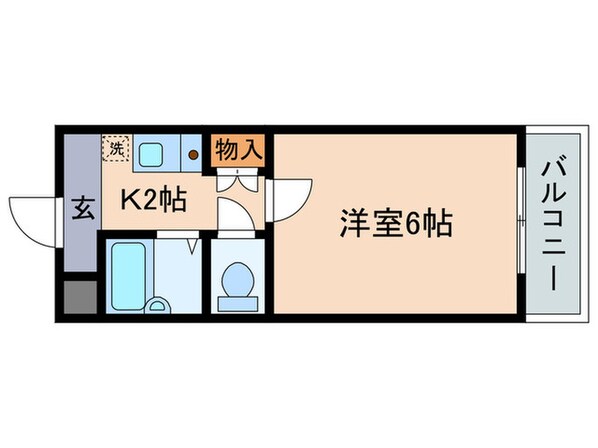 エリ－トＮＡＫＡＮＯⅡの物件間取画像